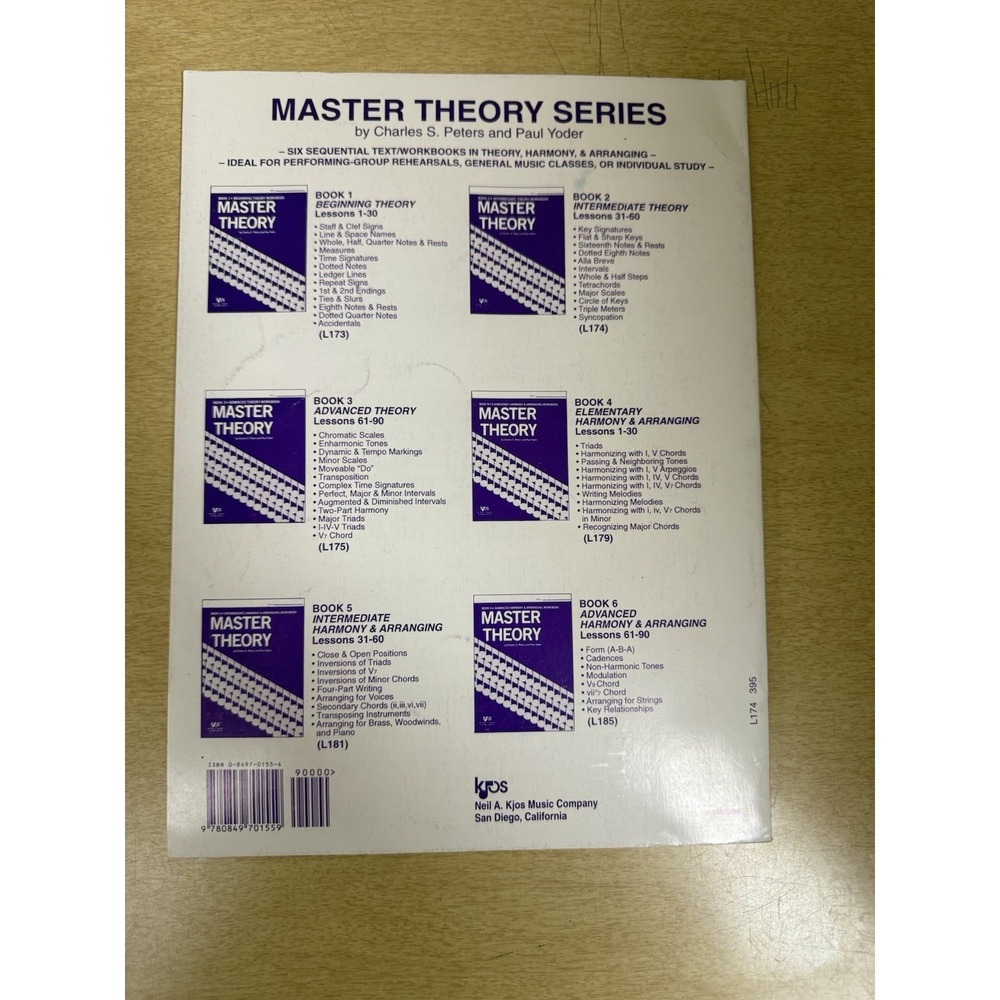 Master Theory Intermediate Theory Workbook, Book 2 Charles S. Peters, Paul Yoder - Picture 4 of 4